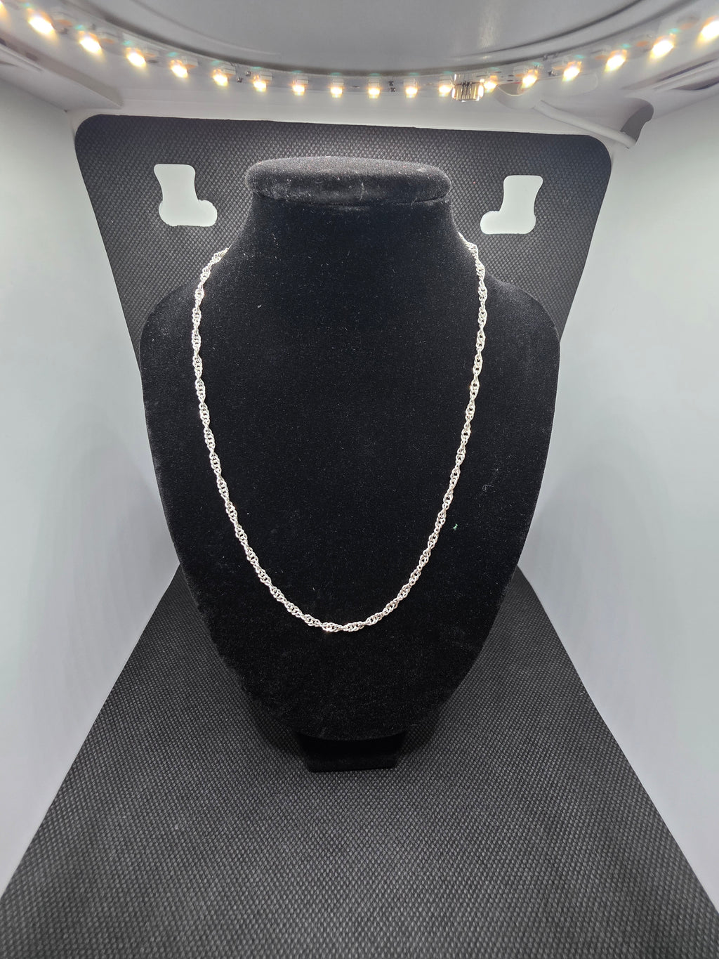 Cadena de Plata de Ley 925 - Estilo Cordón/Singapore