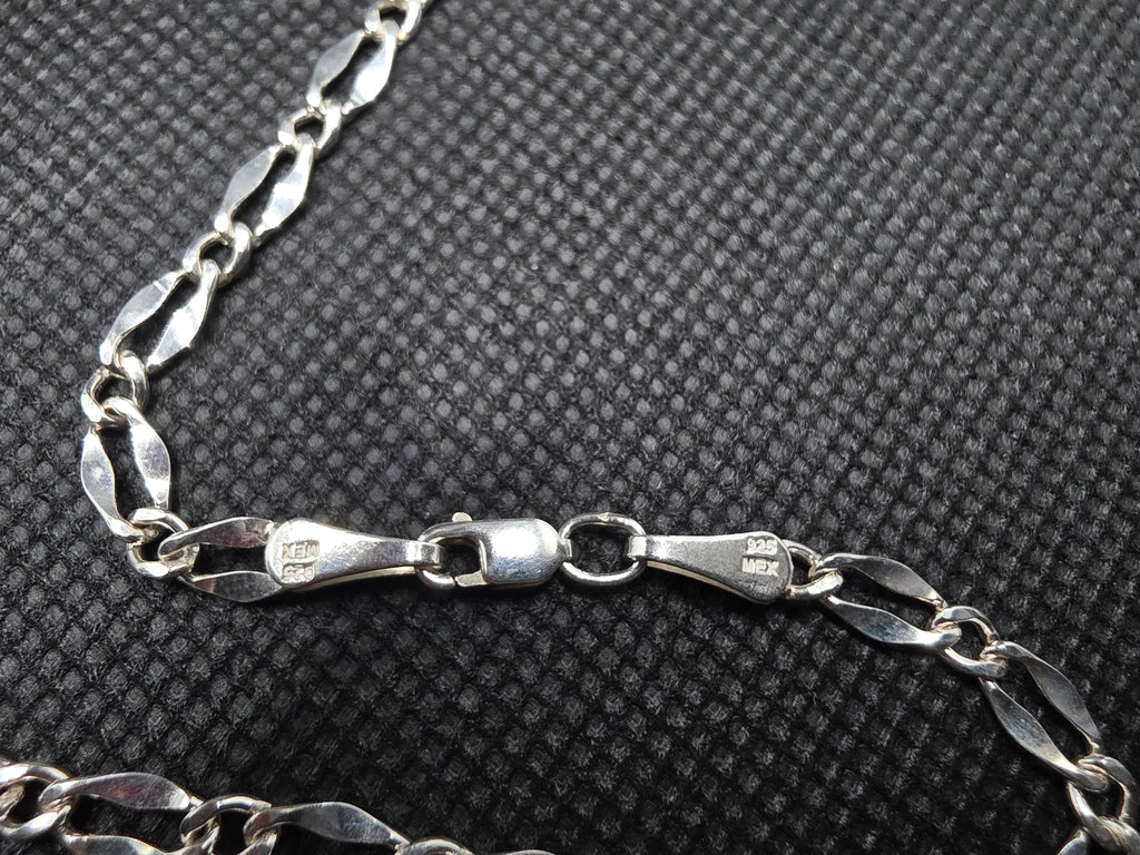Cadena de Eslabones Estilo Valentino / Mariner – Plata 925