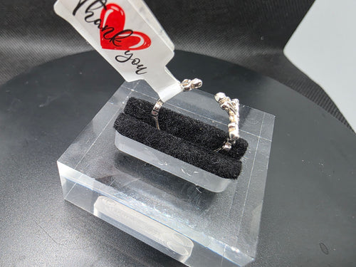 Anillo Ajustable de Cruz con Filigrana en Plata .925