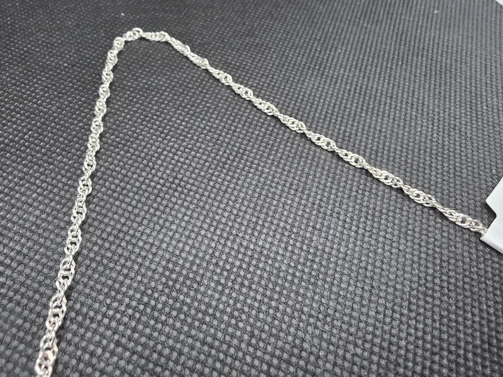 Cadena de Plata de Ley 925 - Estilo Cordón/Singapore