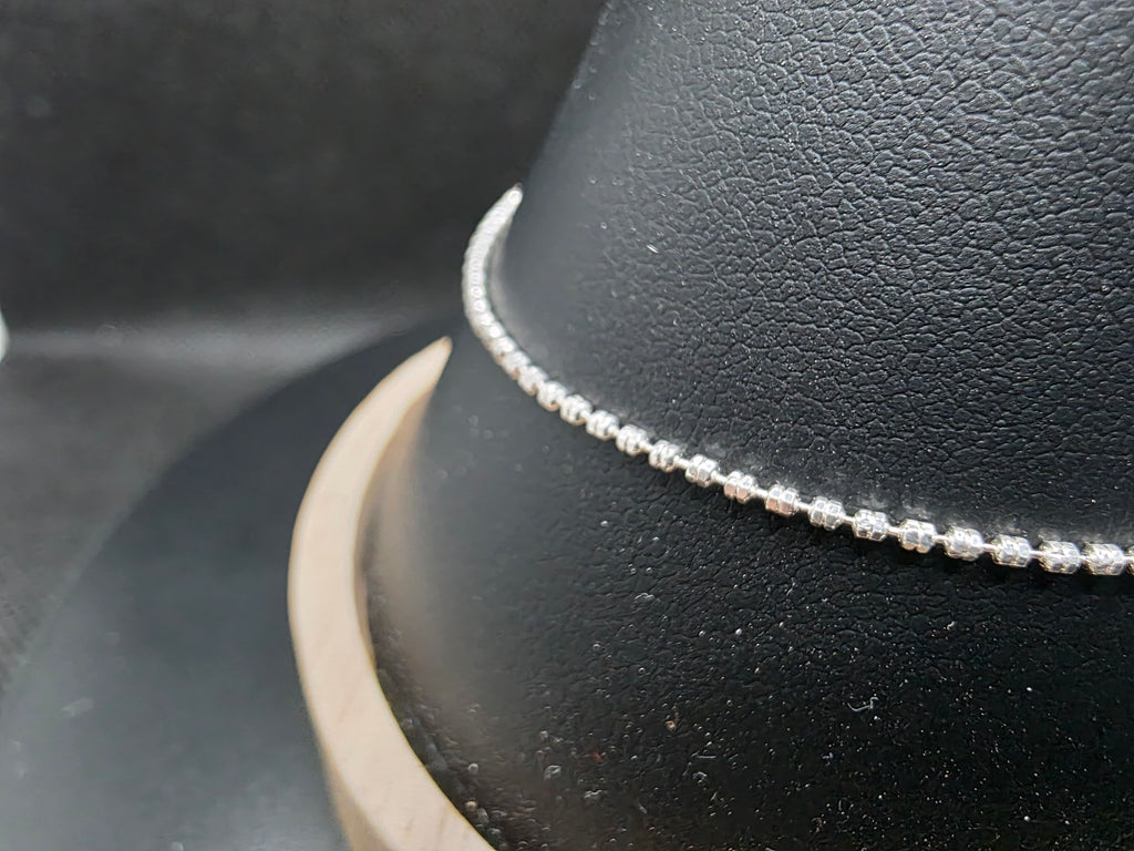 Elegante Pulsera de Plata Estilo "Ball Chain" (Bolitas) – 18 cm