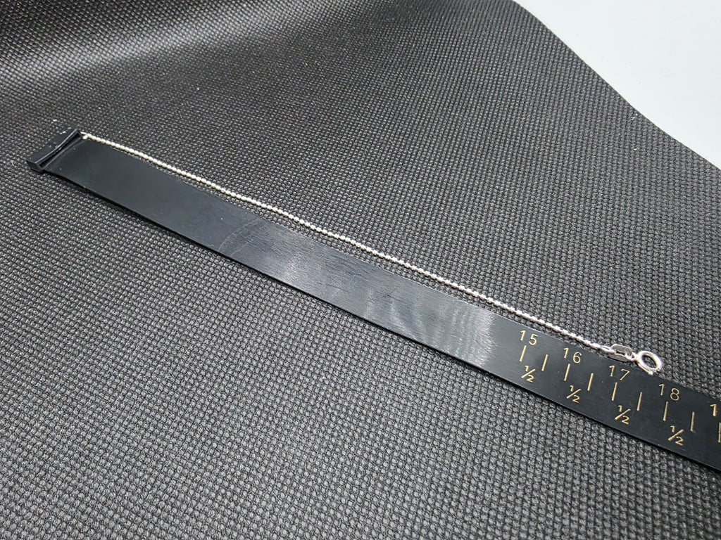 Elegante Pulsera de Plata Estilo "Ball Chain" (Bolitas) – 18 cm